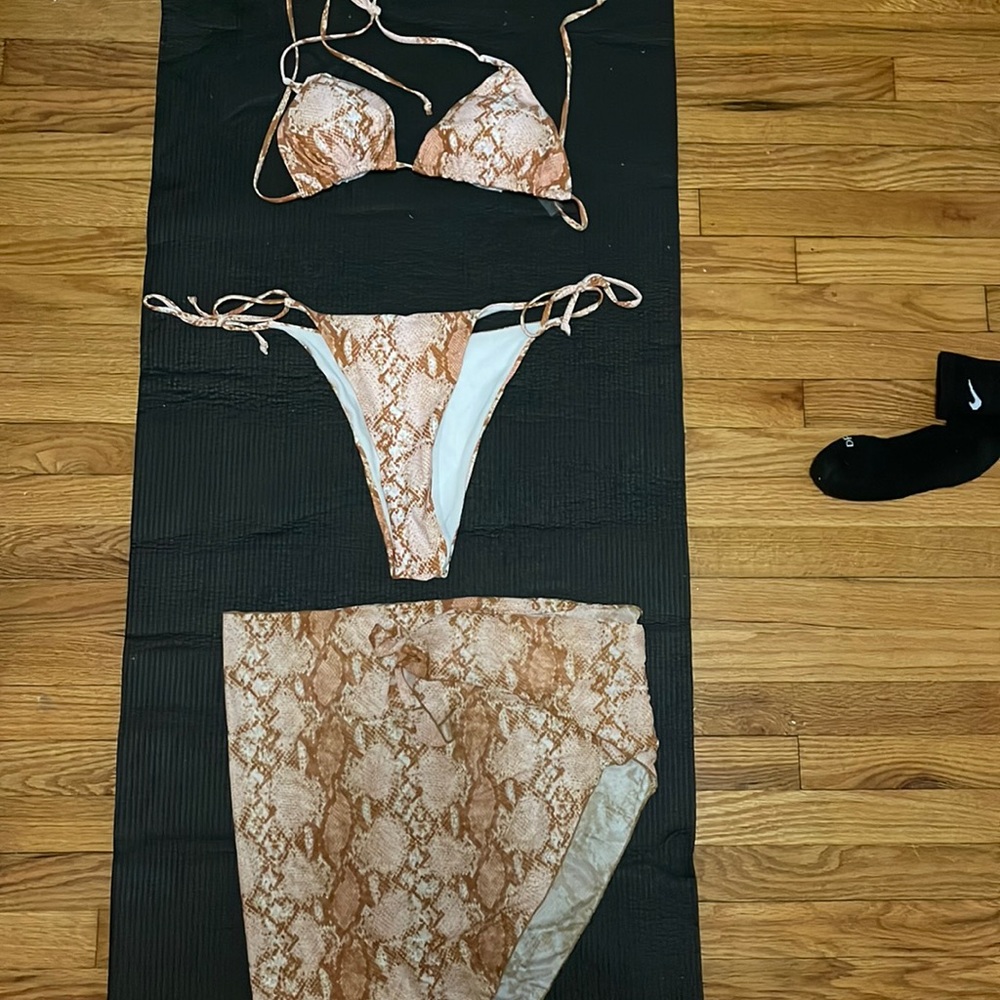 High waist string bikini